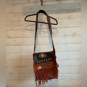 Handmade Genuine Leather Western Crossbody Purse